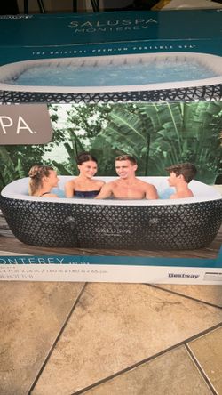 Inflated size hot tub