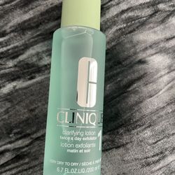 Clinique clarifying lotion twice a day exfoliator Toner