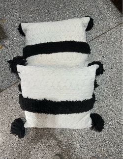 Tassled Woven Throw Pillows