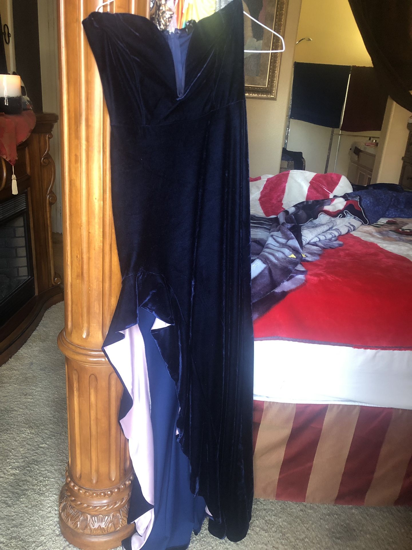 Beautyful dress soft Blue color velvet