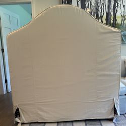 Pottery Barn Curved Upholstered Head Board - Full