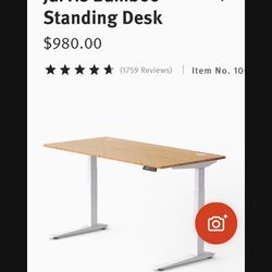 Bamboo Standing Desk 