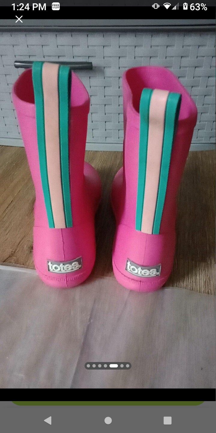 $10 Isotoner Totes Cirrusâ„¢ Toddlers Charley Tall Rain Boots
