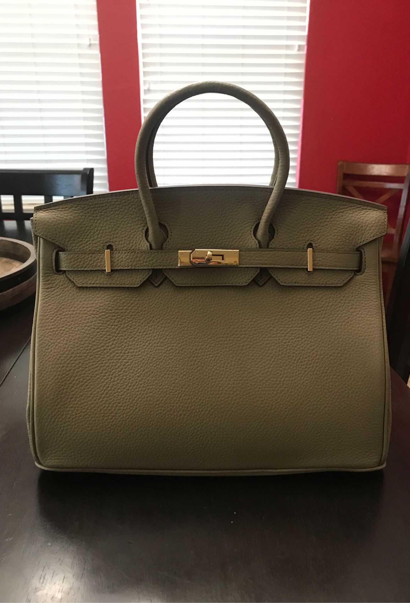 Grey handbag!