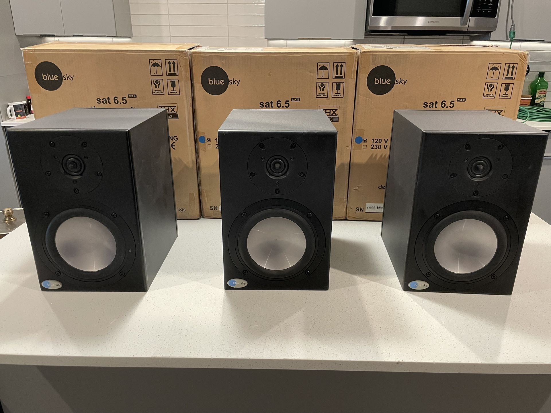 BlueSky SAT 6.5 MKII Studio Monitors (set of 3)