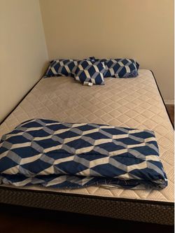 Bed With Blanket And Pillows Includes Frame
