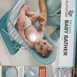 Summer Infant Deluxe Baby Bather Blue