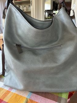 Gray leather Purse for sale