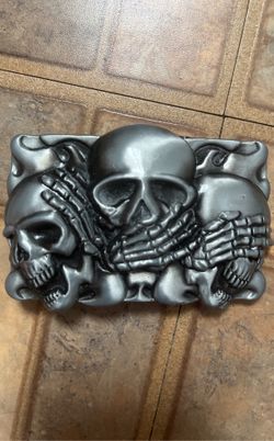 Belt Buckle Skull