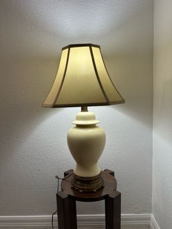 Vintage 1993 Touch Lamp 3-Way Ginger Jar Crackle Glaze Hollywood Regency
