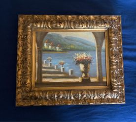 Ornate Frames Oil on Canvas Painting