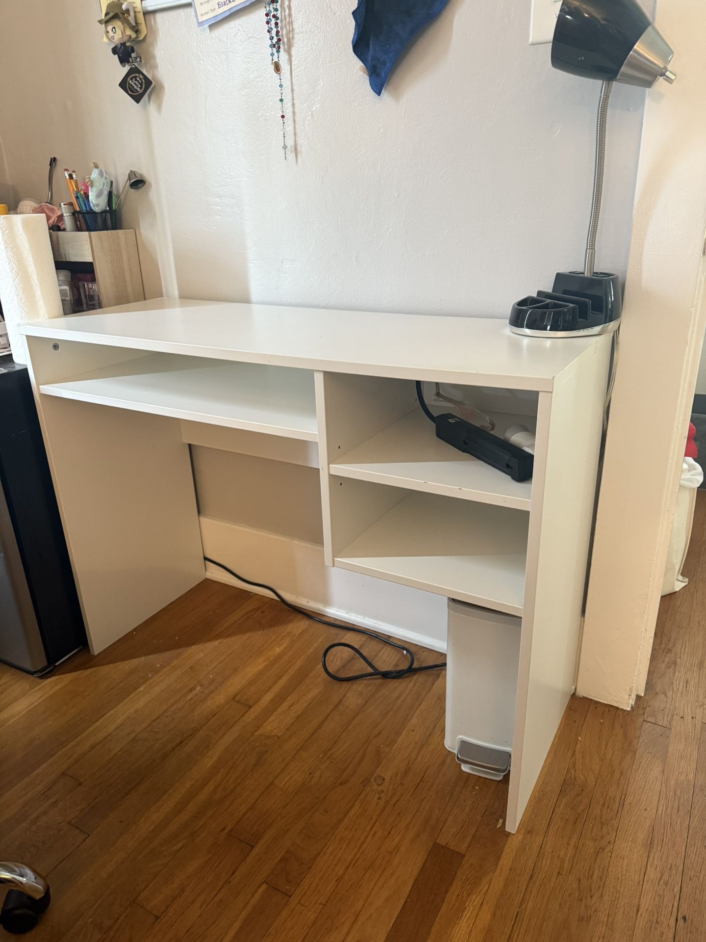 White desk