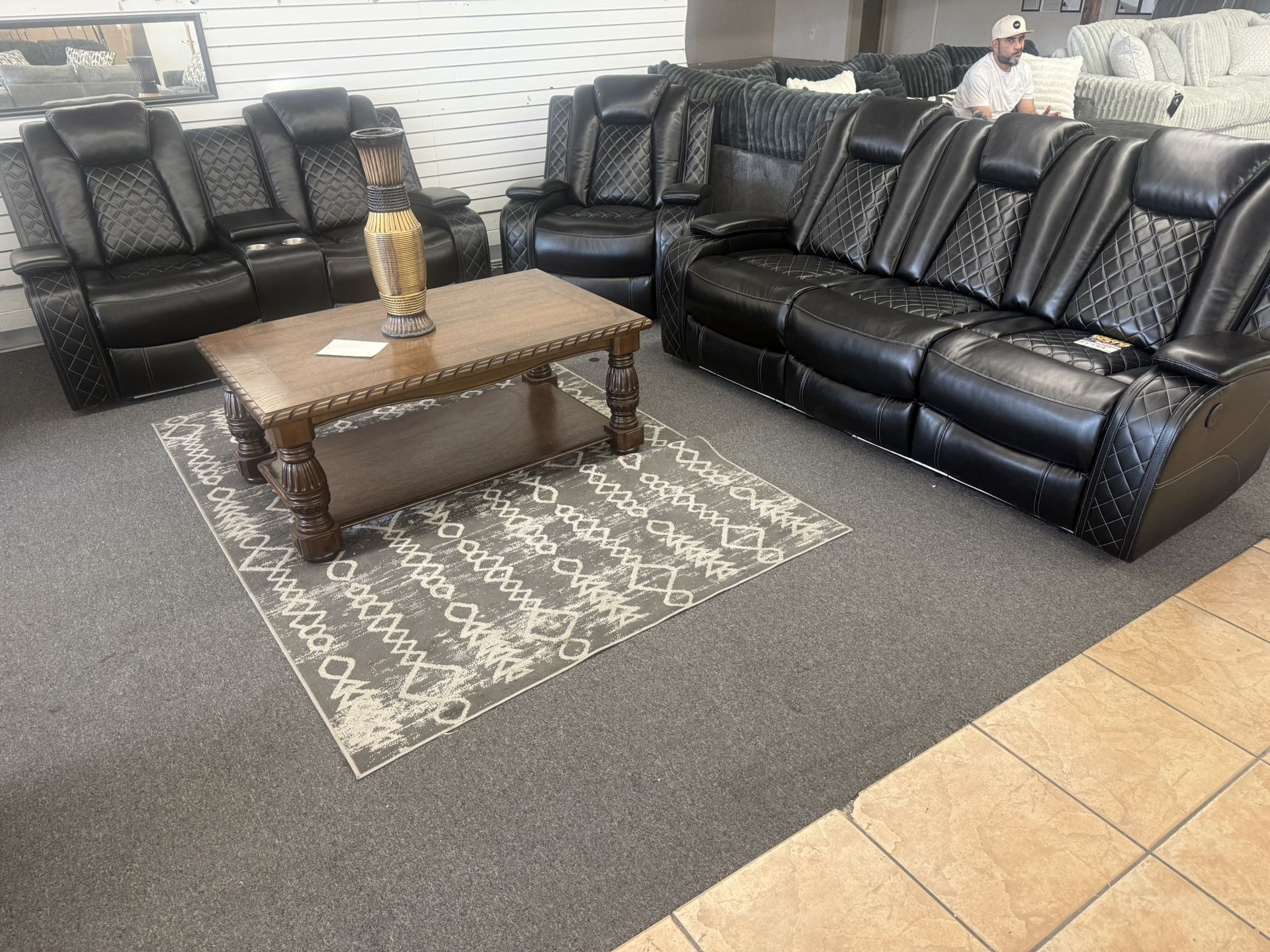 Black Sofa And Loveseat