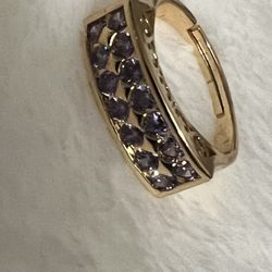 Gold & Purple Ring