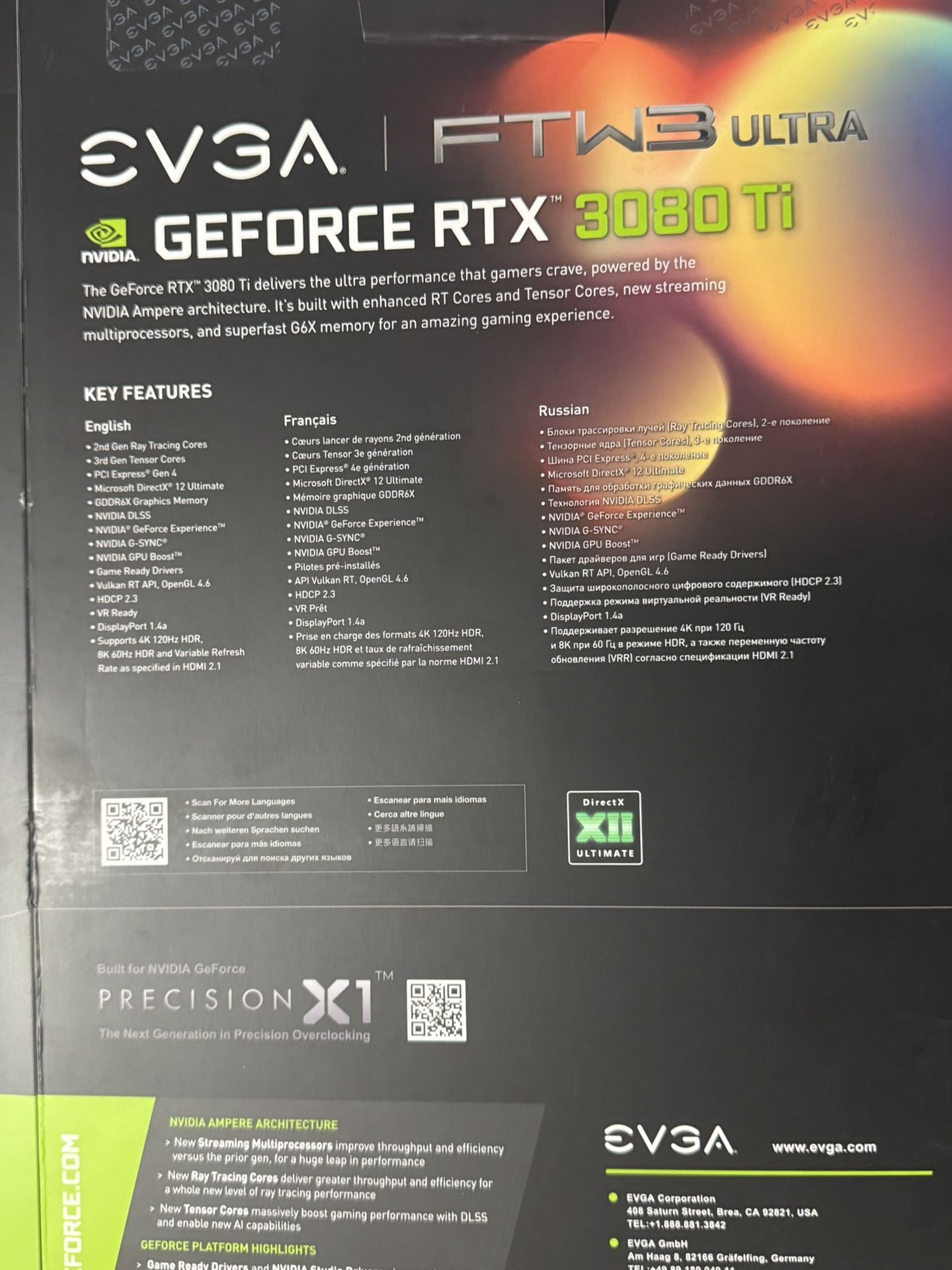 EVGA GeForce RTX 3080 Ti FTW3 ULTRA GPU