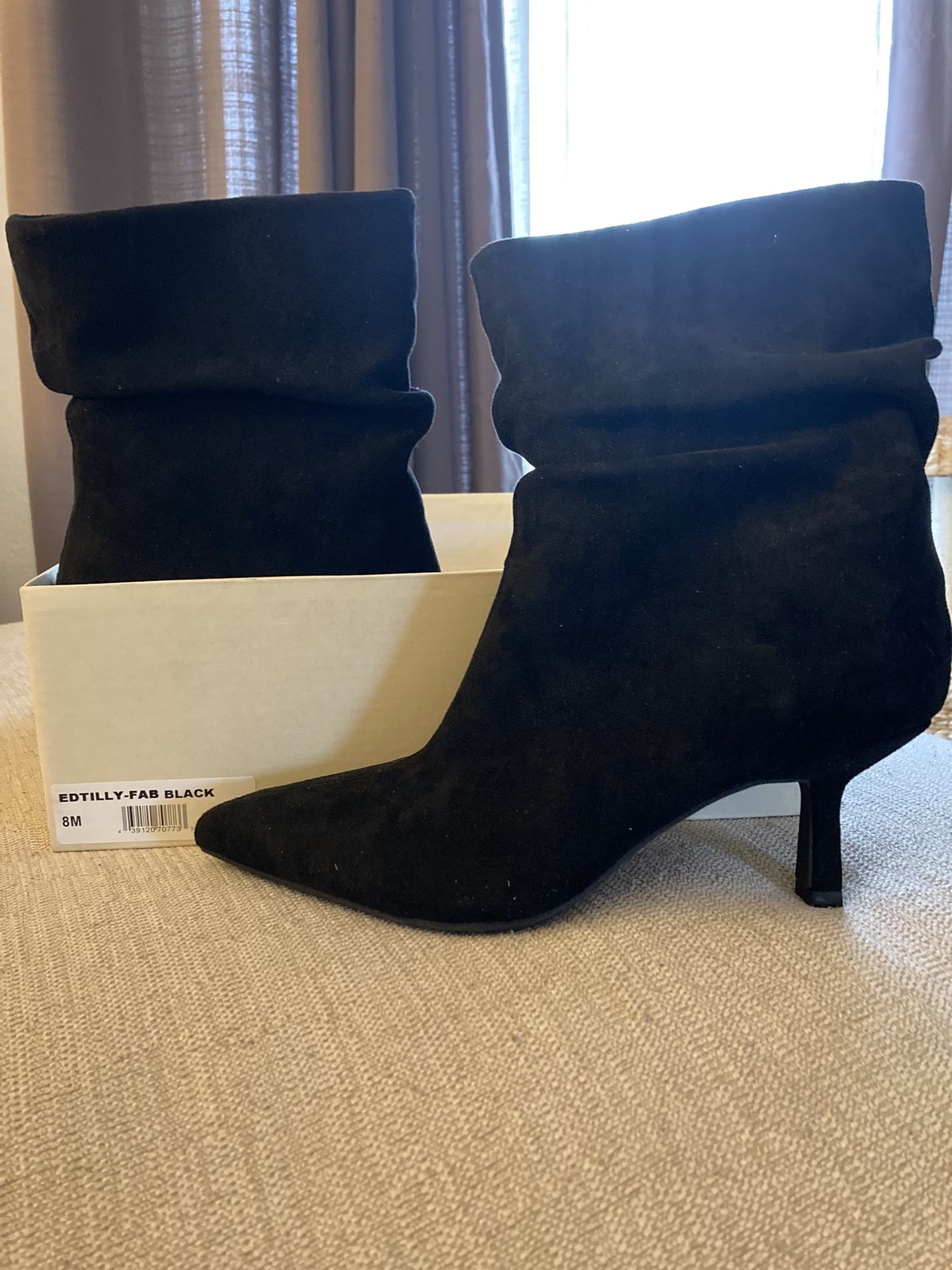 New Open Edit Tilly Pointed Toe Bootie in Black Size 8