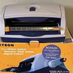 Sticker/laminator/label maker