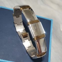 Anne Klein 2 Tone Hidden Bracelet Watch