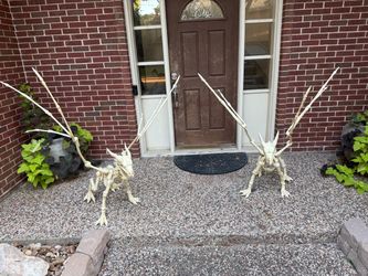 Skeleton Dragon Halloween Yard Decorations – Set of 2