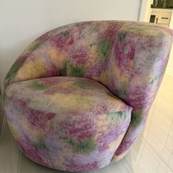 2 Swivel Accent Chairs 