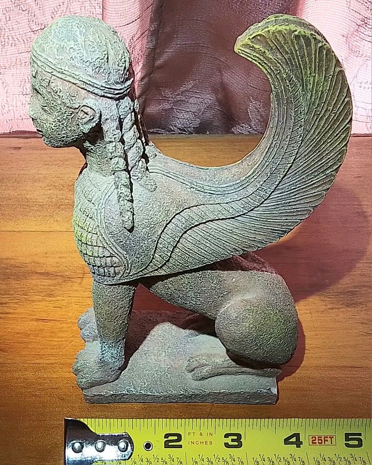 Estate Sale Figures And Statues Of Egypt Pharoh Nefertiti Heka God Magic Greek Naxos Sphynx Sarcophagus