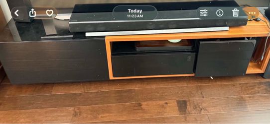 T.V stand plus surround sound with soundbar
