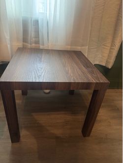 Modern Square Wood Side Table