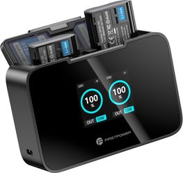FirstPower EN-EL15C Battery and 20W Dual Fast Charger for Nikon Cameras