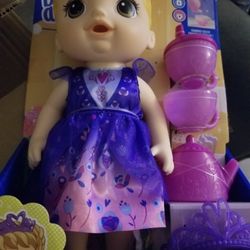 Baby alive Princess With Tea Party Set