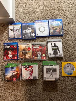 xbox one, ps4, ps3 games
