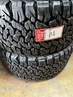 2 SEMI NEW LT 331250R22 BFGOODRICH KO2 10 ply All-Terrain tires PICKED UP FOR $300 or $380 installed and balanced 90% TREAD LEFT. 33 12.50 22 33 x 12.