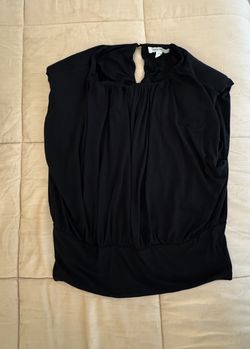 Nine West Black Sleeveless Blouse - Medium