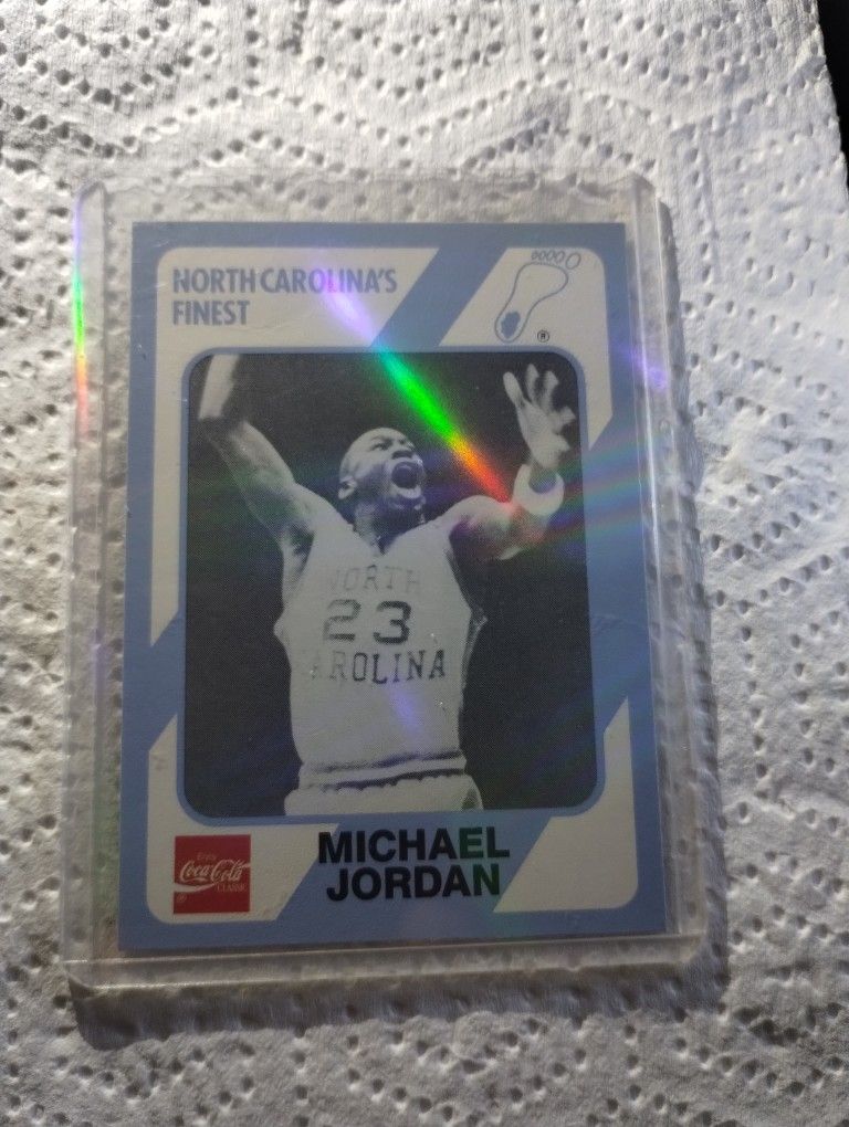 1989 Michael Jordan, Collegiate Collection, Coca Cola Card # 65