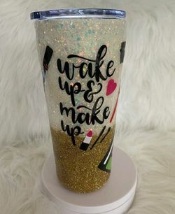 Makeup tumbler will personalize with your name
