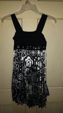 mymichelle Black and White Floral Print Dress