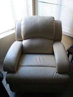 Leather recliner