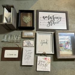 Miscellaneous Wall Decor Shadow Boxes from Hobby Lobby & Other Places 