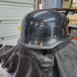 Motorcycle Scooter Harley German Helmet Half Face Medium 