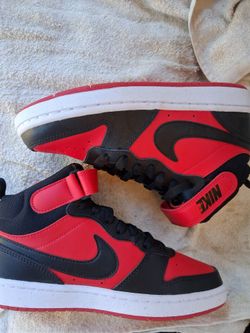 Nike Court Borough Mid Sneakers Red Black