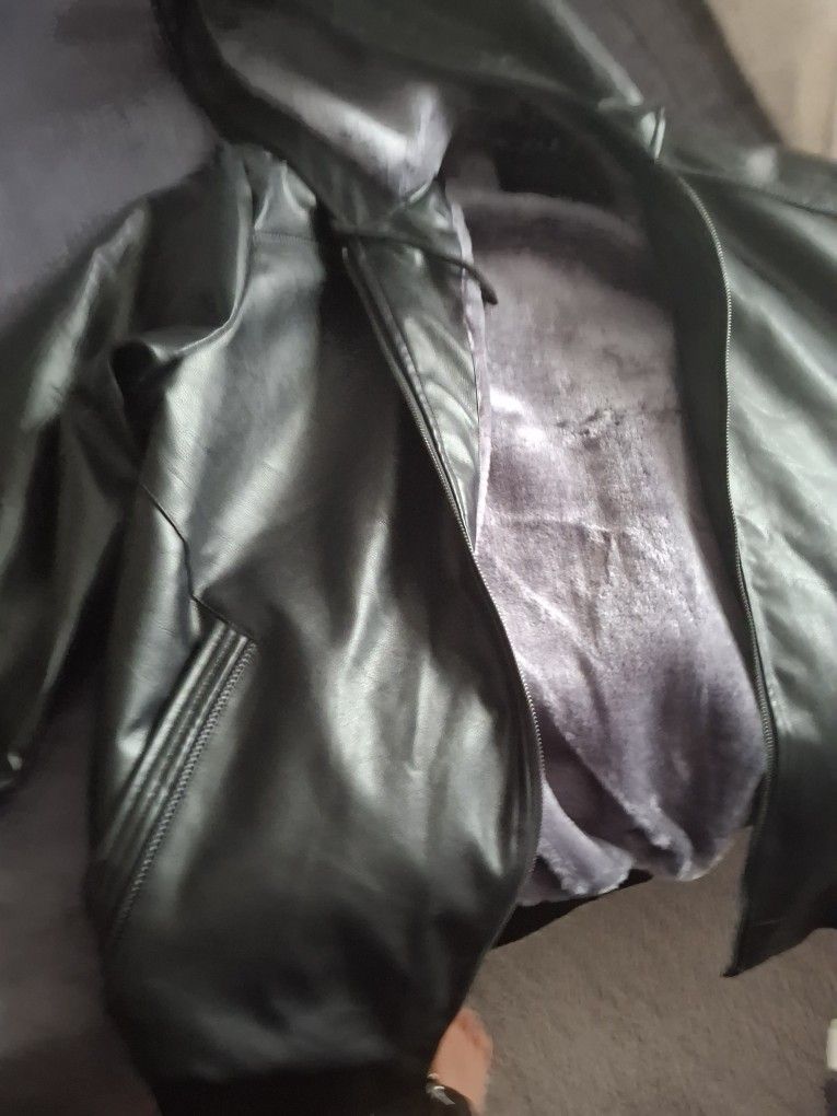 Classic Fashion Leather Jacket 2XL
