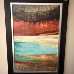 Abstract Painting w/Frame