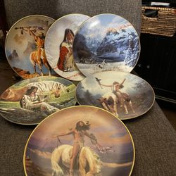 The Hamilton Collection Set Of 6 Collector Plates All Numbered And Are Western Heritage 