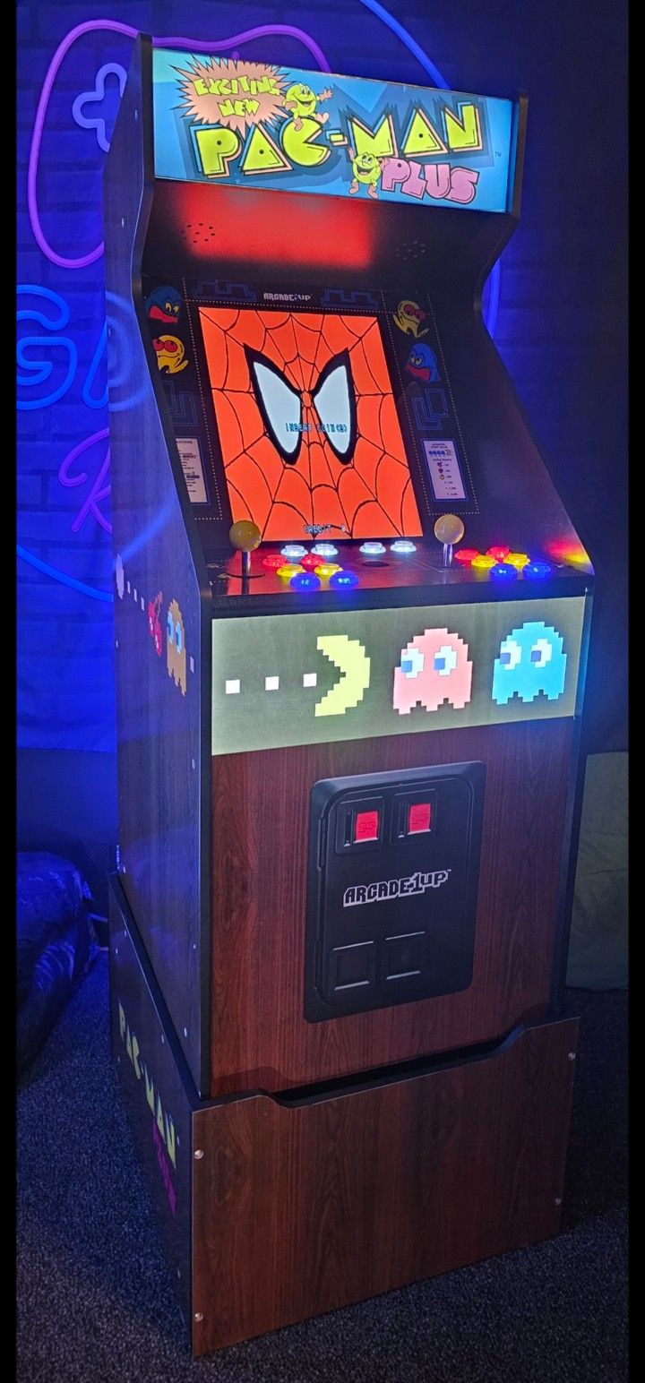 Retro Pac Man Arcade1up Cabinet With Over 15,000 Video Games