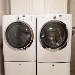 Electrolux Washer Dryer Combo with Pedestal Drawers - Selling As Pair - Gas Dryer