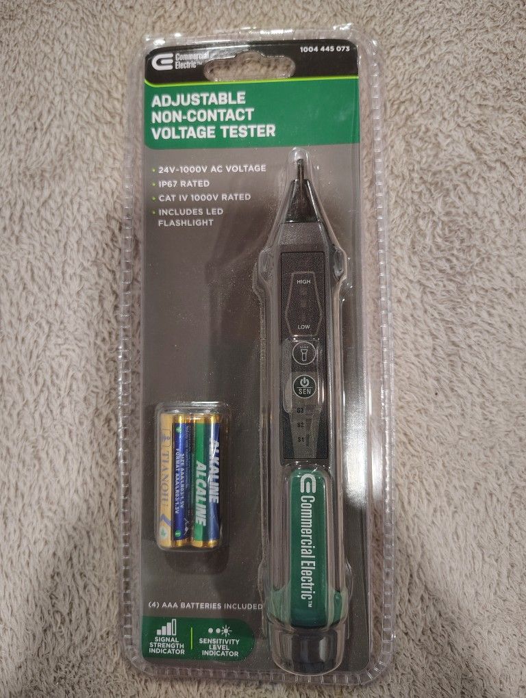 Adjustable Non Contact Voltage Tester AC Detector CAT IV 1000 Volt