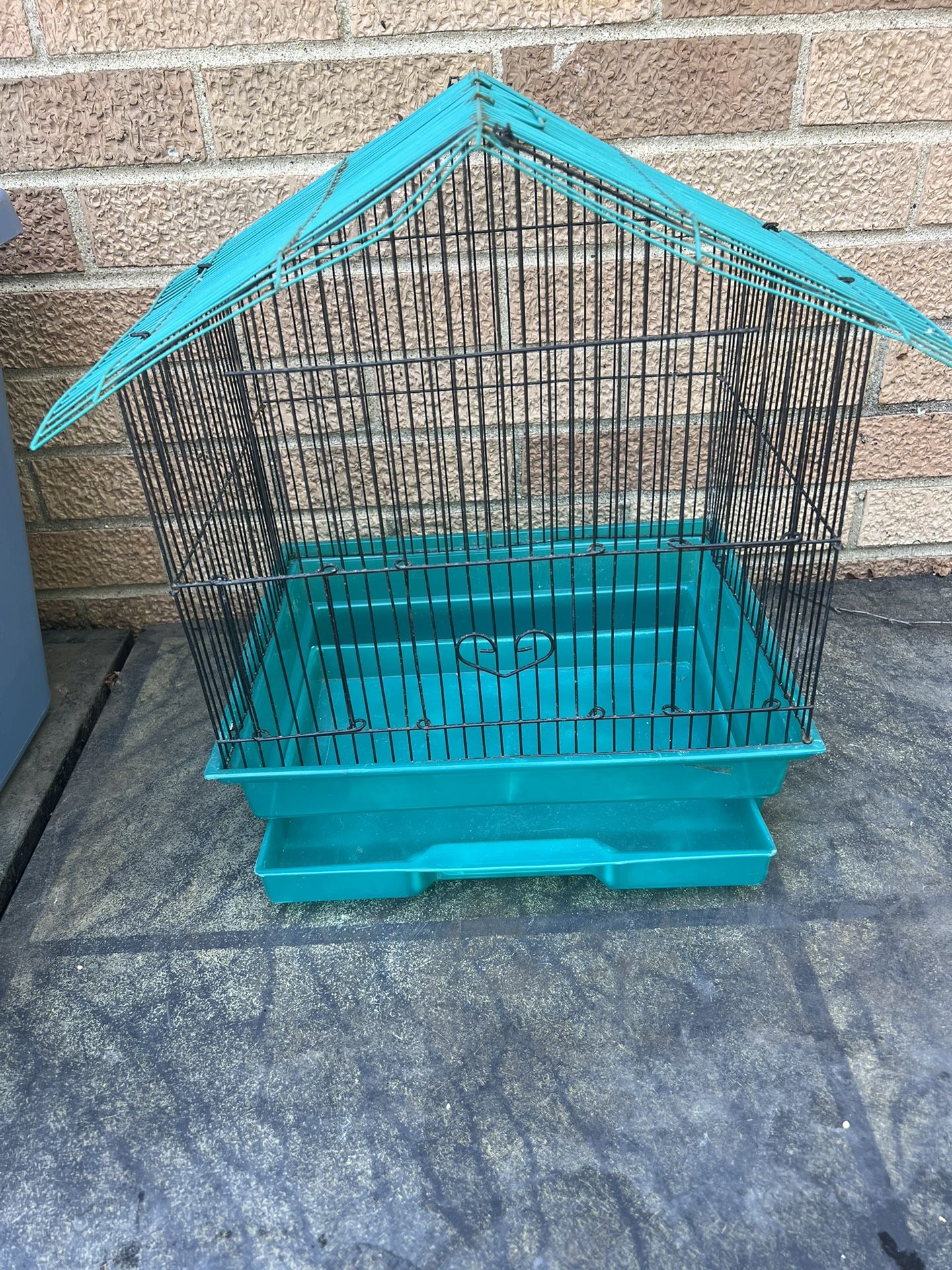 Small Transport Bird Cage - Turquoise 