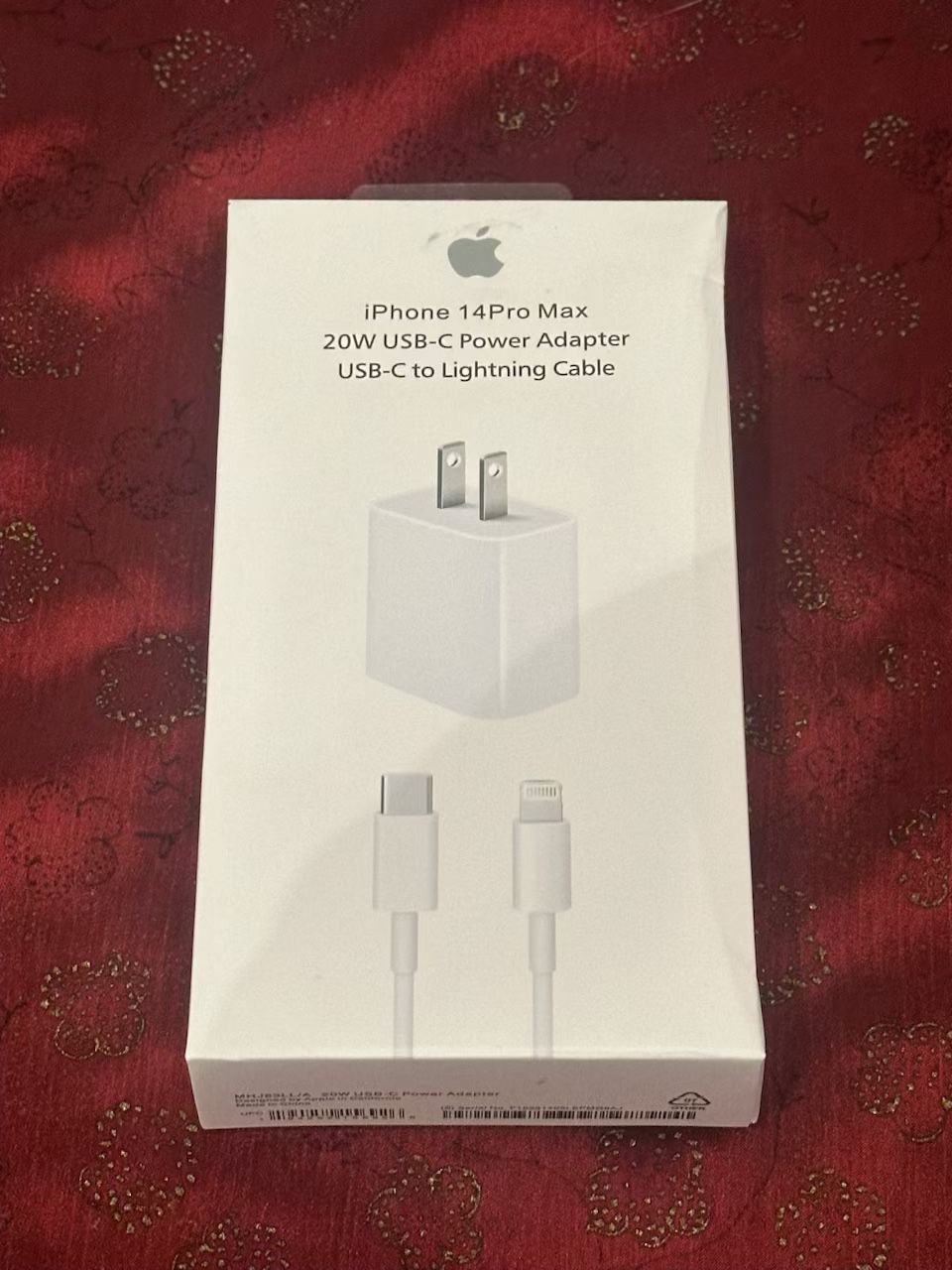 Apple USB-C to Lightning And 20W Charging Block iPhone iPad AirPods Charging Cable 