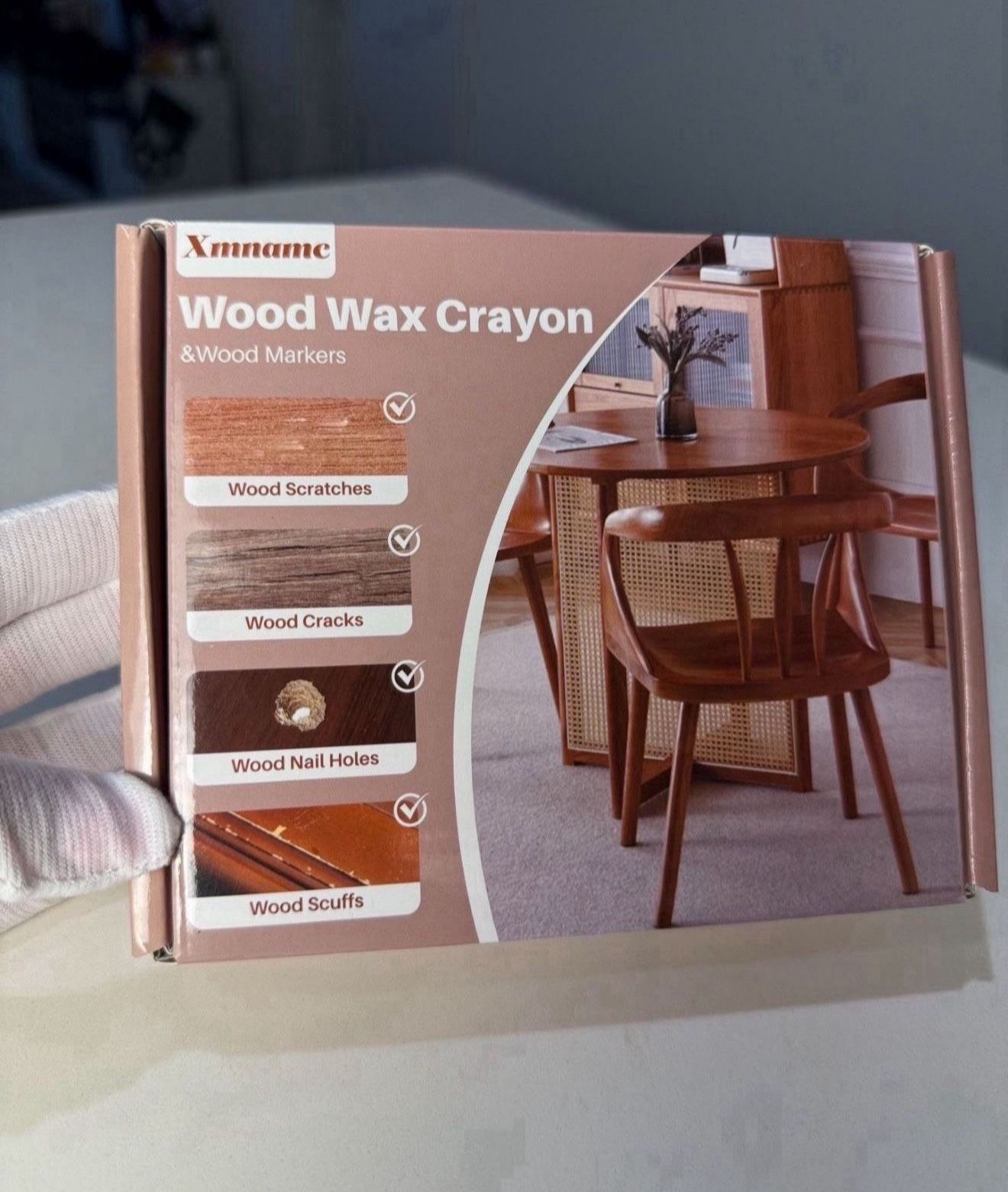 NEW! Wood Repair Wax Crayons, 12 Colors, Furniture Touch Up Markers for Scratches