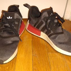 Adidas Men's NMD_R1 Marque Aux 3 Running Sneakers Black Red Blue White Size 9.5