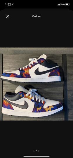 Jordan 1 Low Nothing But Net Ugly Sweater Size 11